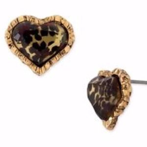 Betsey Johnson cheetah studs